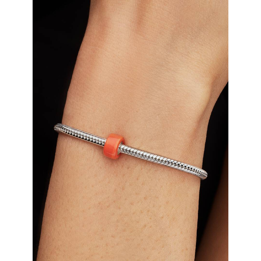 Pandora – Orange Muranoglass Mini Charm - Bilde 4