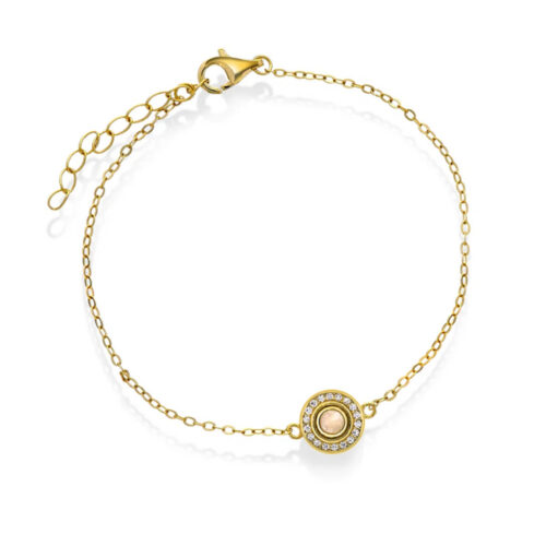 Serenity by Gulldia - Eternal armbånd i forgylt 925 sølv med rosenkvarts