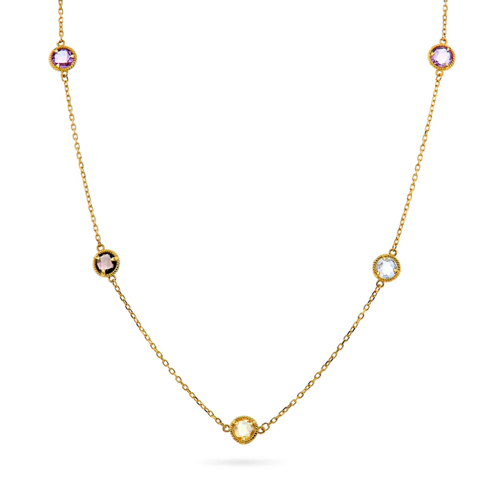 Pan Jewelry - Smykke i gull med fargede zirkonia Pan Jewelry - Smykke i gull med fargede zirkonia