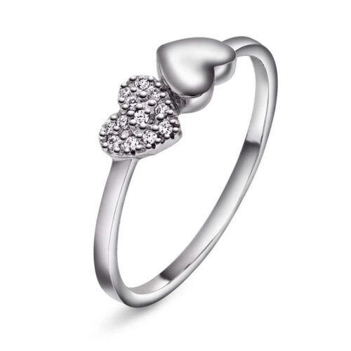 Pan Jewelry Classic - Twinkle hjerte ring med zirkonia
