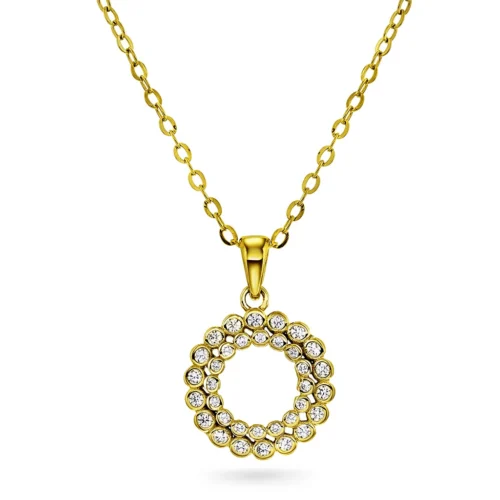Pan Jewelry Classic - Aura smykke i 925 forgylt sølv med zirkonia