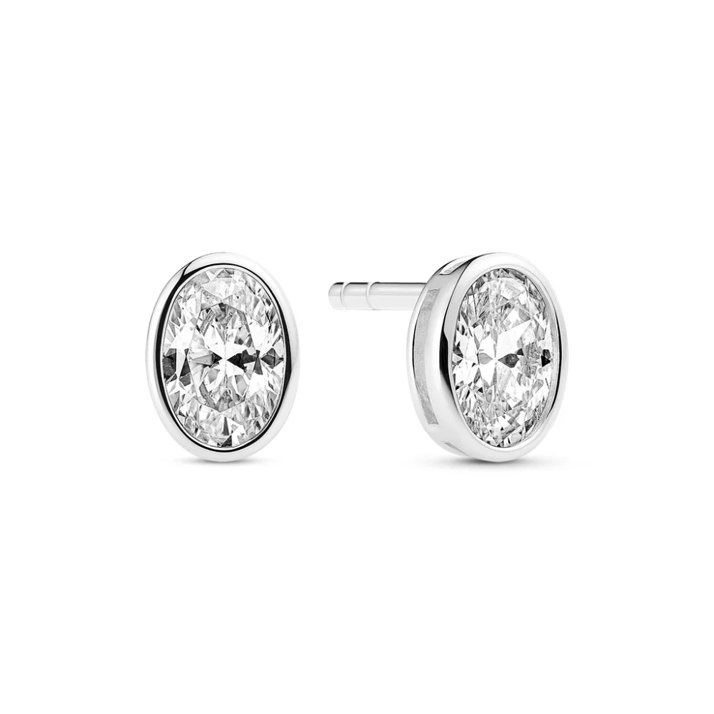 Sif Jakobs - Sardinien Wave Earrings - Ørepynt i sølv med zirkonia Sif Jakobs - Sardinien Wave Earrings - Ørepynt i sølv med zirkonia