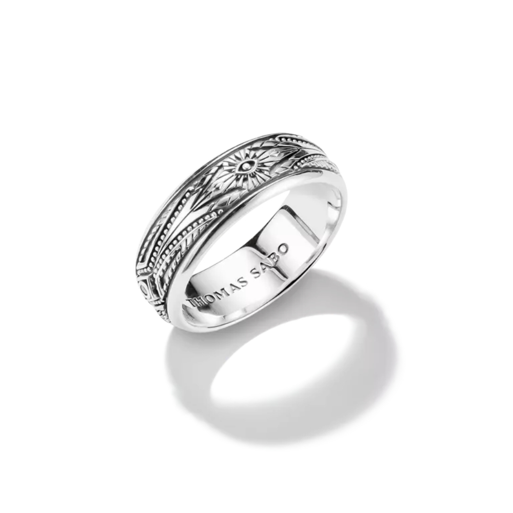 Thomas Sabo - Ring i sølv med graveringer og zirkonia Thomas Sabo - Ring i sølv med graveringer og zirkonia - Bilde 2