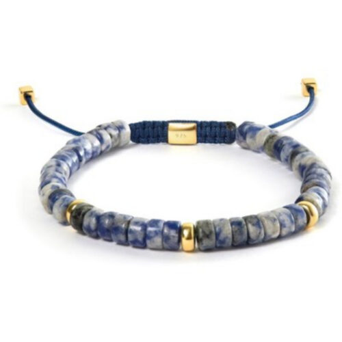 Aleksander Lynggaard –  Blue Spot Jasper Heishi Braided 6mm