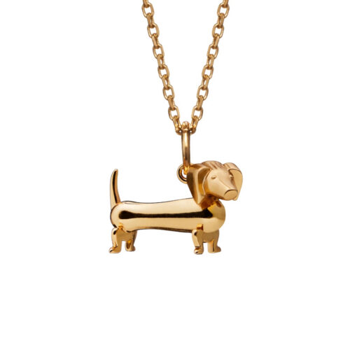 Kay Bojesen - Dachshund i 18k forgyldt sølv anheng (uten kjede)