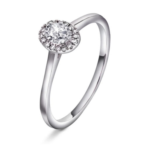 EC - Ring i hvitt gull med diamant 0,30 CT WSI
