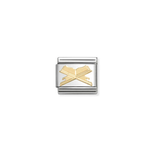 Nomination – Composable™ Classic RELIGIOUS and steel and 18k gold Sacred book