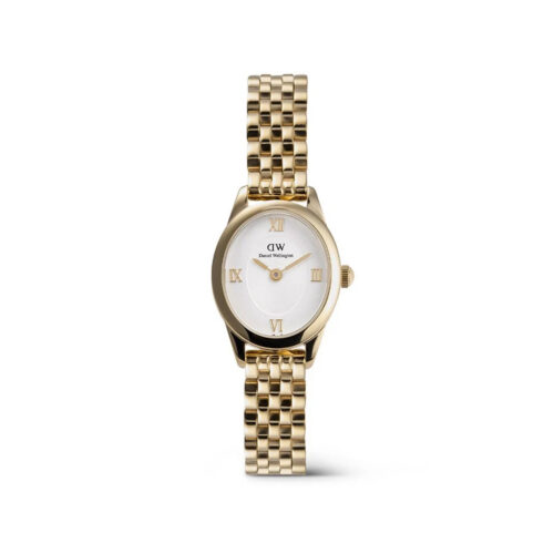 Daniel Wellington - Ophelia Mini dameklokke i gullfarget stål, 22x25,5 mm
