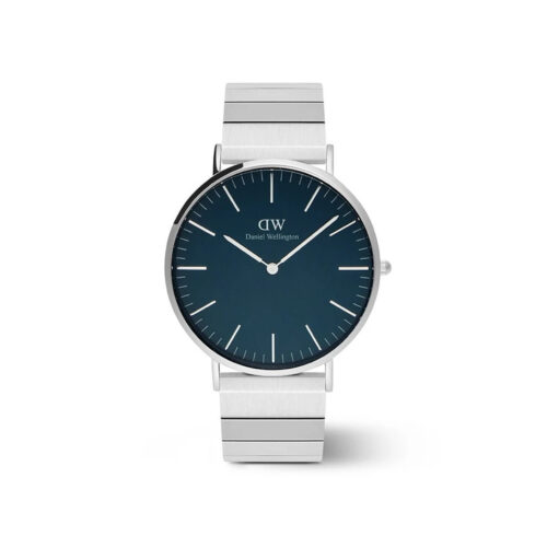 Daniel Wellington - Classic Piano herreklokke i stål med blå urskive, 40 mm