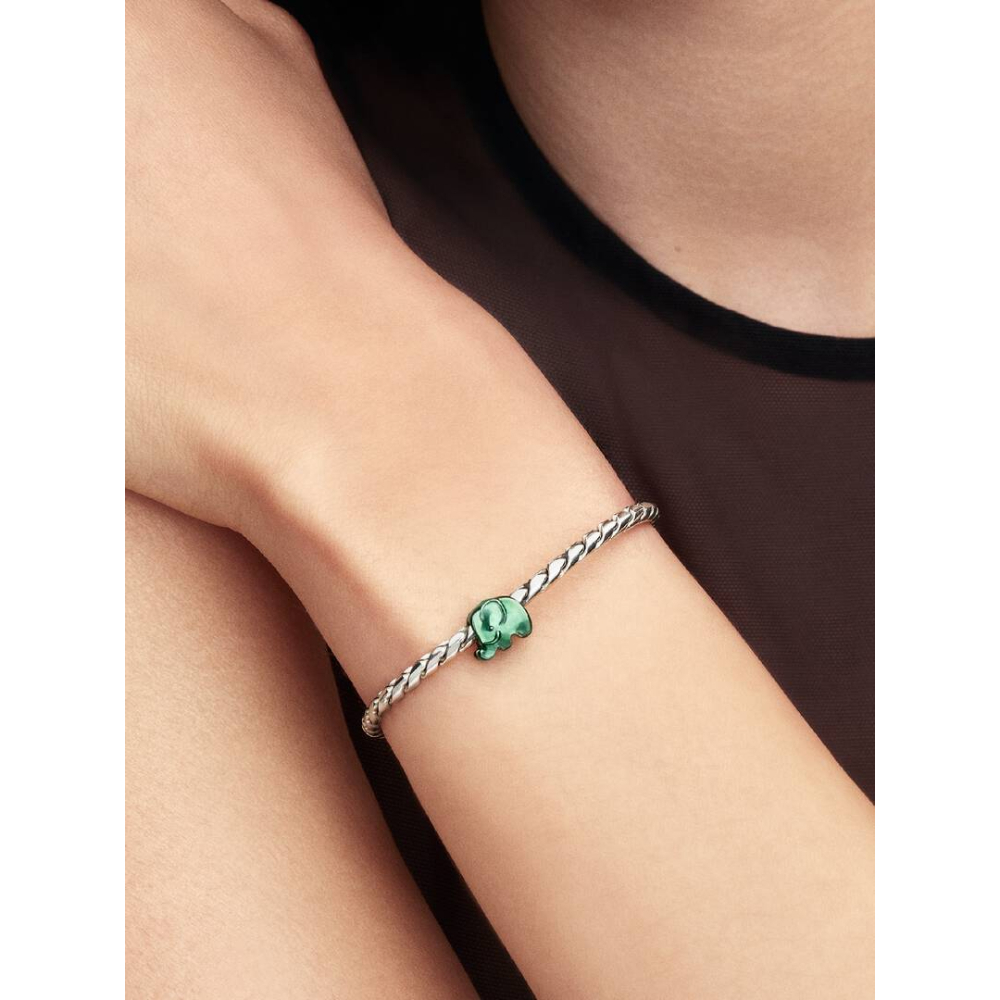 Pandora – Grønn Elefant Mini Charm - Bilde 3