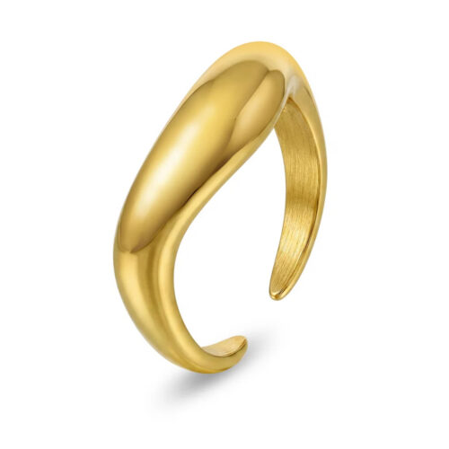 Frida Leonore by Gulldia - Nova Ring i forgylt stål