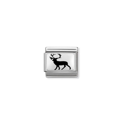 Nomination - Composable™ Classic Exclusive Plates, Stainless steel, 925 sterling silver (01_Stag)