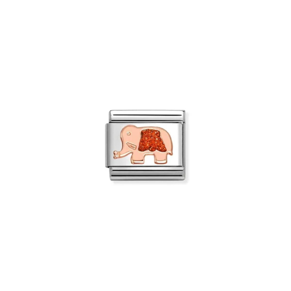 Nomination - Composable™ Classic Glitter symbols, Stainless steel, 9k rosegold (37_Red Elephant) Nomination - Composable™ Classic Glitter symbols, Stainless steel, 9k rosegold (37_Red Elephant)