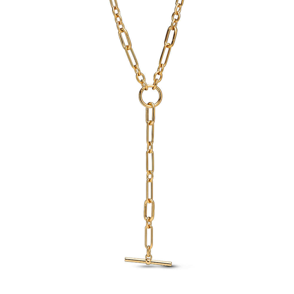 Pandora – Ledd Y-halskjede med 14k forgylling Pandora – Ledd Y-halskjede med 14k forgylling
