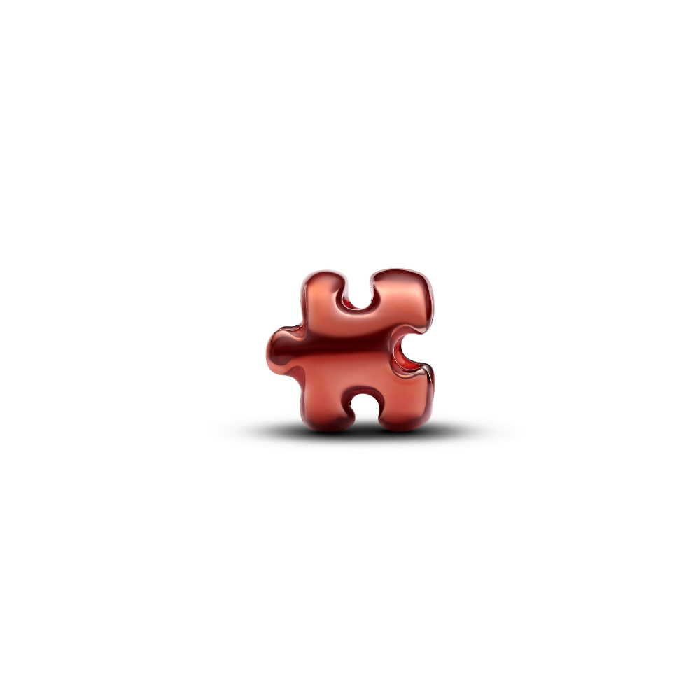 Pandora – Oransje Puslespillbit Mini Charm Pandora – Oransje Puslespillbit Mini Charm - Bilde 2
