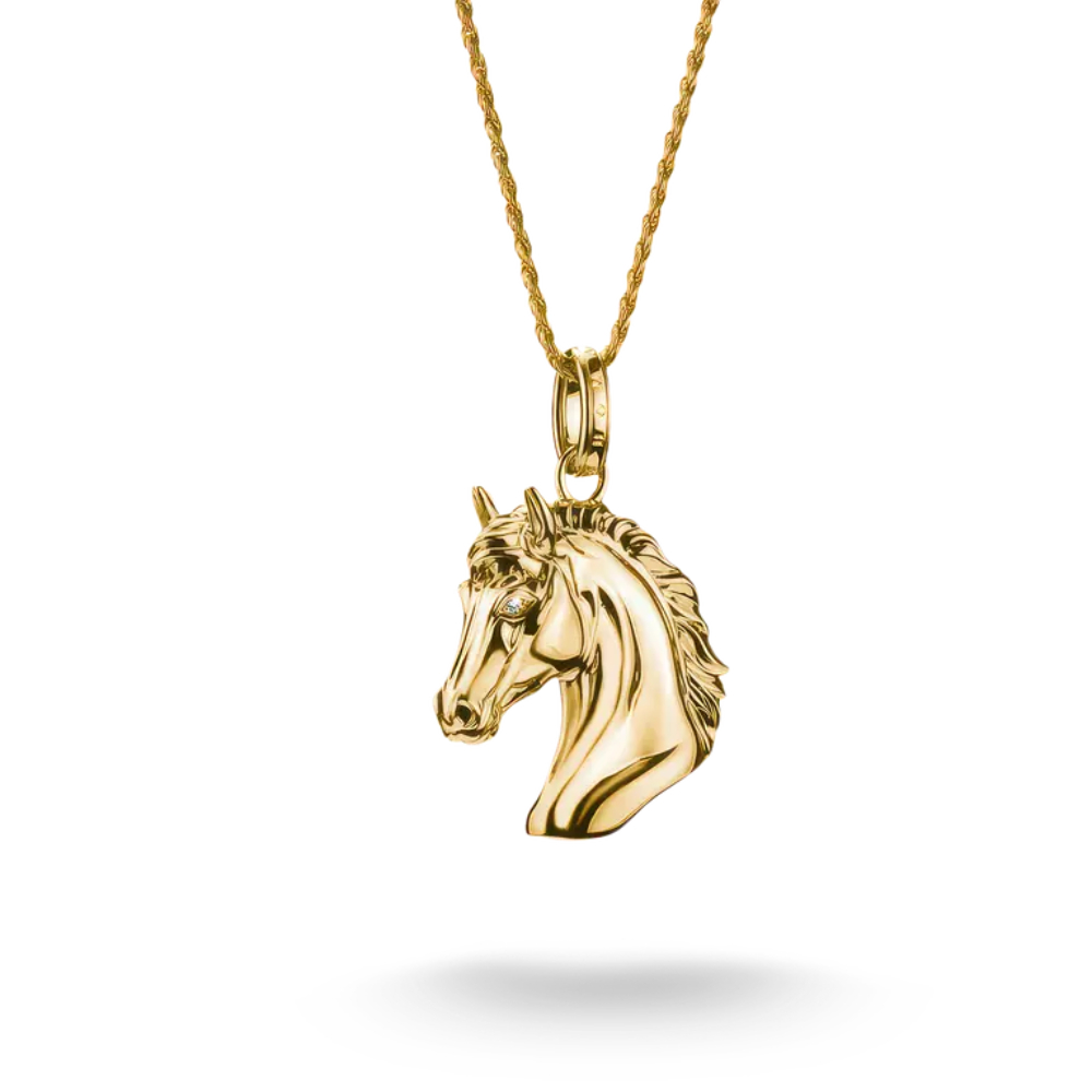 Thomas Sabo - Smykke i 18k gullforgylt sølv med hestehode Thomas Sabo - Smykke i 18k gullforgylt sølv med hestehode