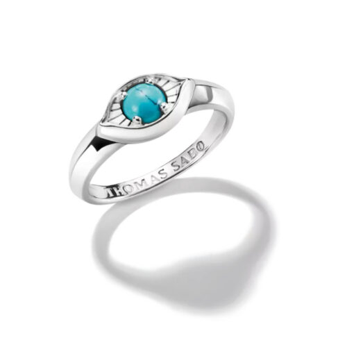 Thomas Sabo - Ring i sølv med lite øye og turkis sten