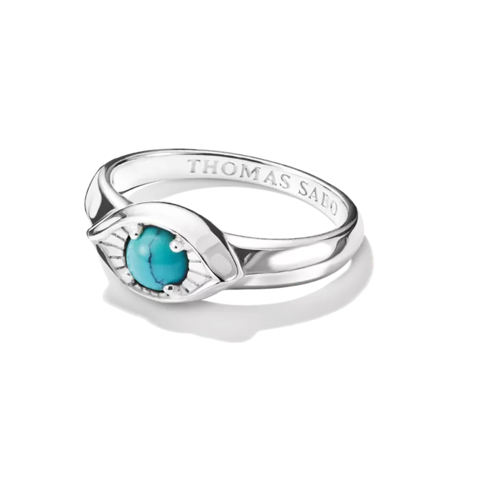 Thomas Sabo - Ring i sølv med lite øye og turkis sten Thomas Sabo - Ring i sølv med lite øye og turkis sten - Bilde 2