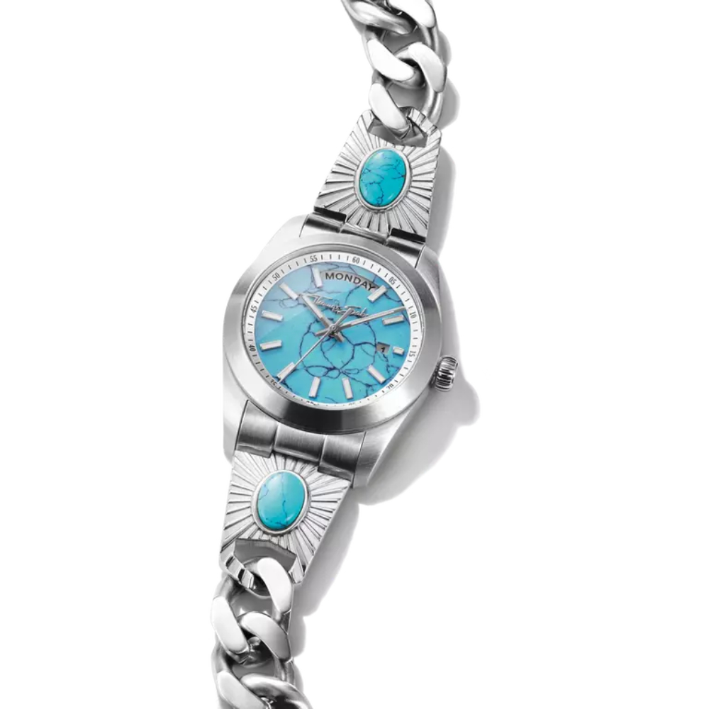 Thomas Sabo - Dameklokke i sølv med turkis urskive, 36 mm Thomas Sabo - Dameklokke i sølv med turkis urskive, 36 mm - Bilde 2