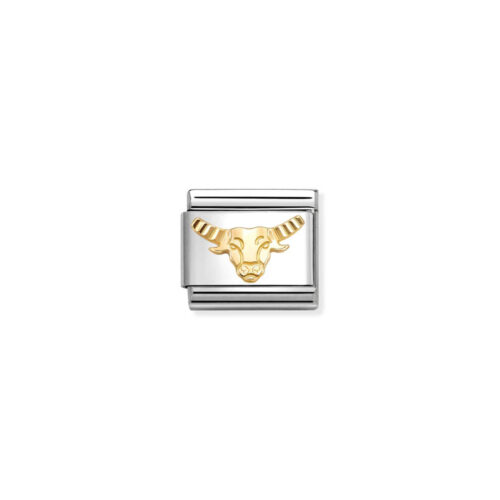 Nomination – Composable™ Classic ZODIAC stainless steel and 18k gold diamond-cut Taurus