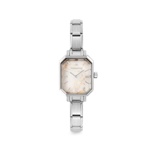 Nomination - Paris rectangular watch, Marble White
