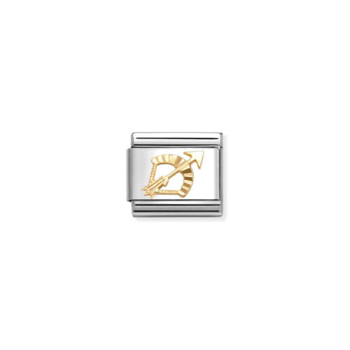Nomination – Composable™ Classic ZODIAC stainless steel and 18k gold diamond-cut Sagittarius