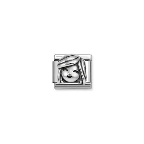 Nomination – Composable™ Classic OXIDIZED SYMBOLS in steel and 925 sterling sterling silver Mum