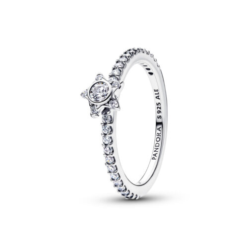 Pandora - Sparkling Stella Pavé Ring i sølv