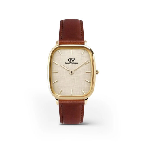 Daniel Wellington - Marlon Sheffield herreklokke med brun reim, 23x36 mm