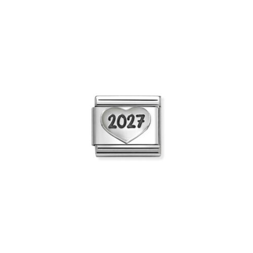 Nomination – Composable™ Classic OXIDIZED SYMBOLS in steel and 925 sterling sterling silver 2027 Heart