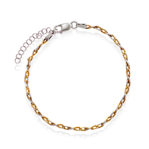Pan Jewelry Trend - Armbånd forgylt og 925 sølv, to farget