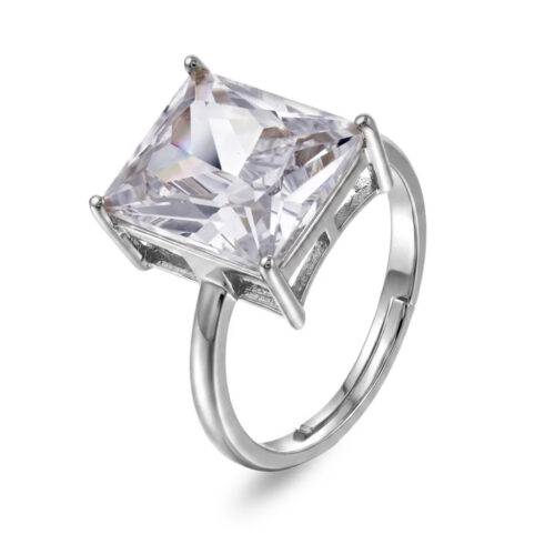 Sandra Lyng x Pan Jewelry - Spotlight ring i 925 sølv med sten