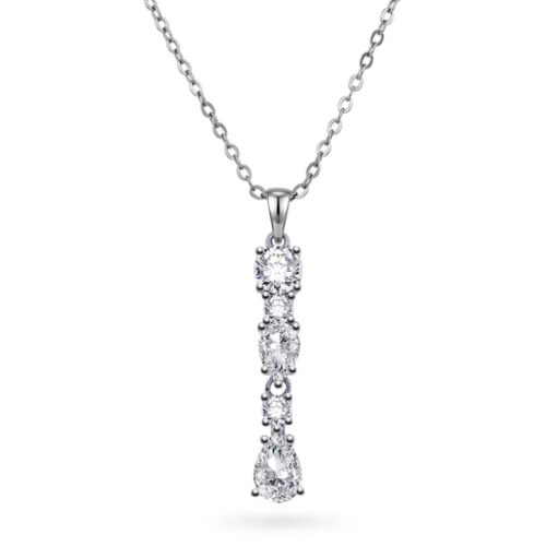 Sandra Lyng x Pan Jewelry - Diva drop smykke i 925 sølv med stener
