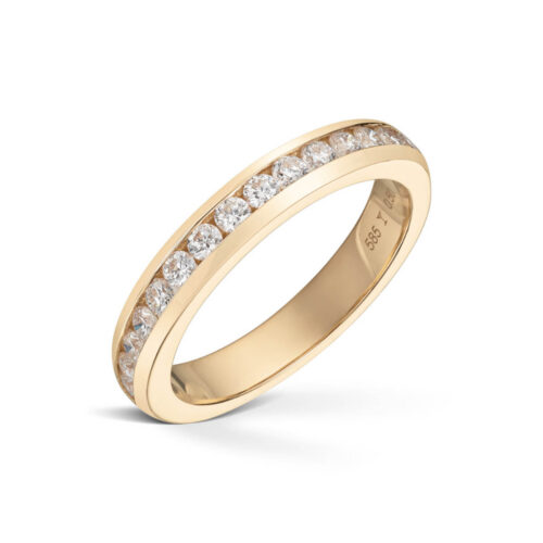 Diamonds by Frisenberg -Diamantring i gult gull og diamanter.