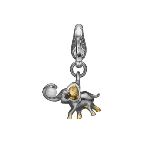 By Birdie - Hannibal Small Charm i 925 sølv med perle