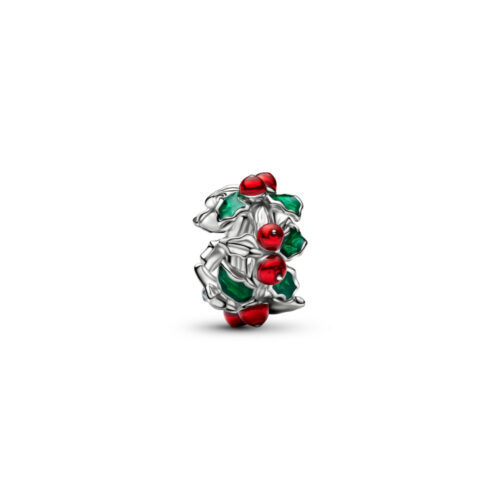 Pandora - Julekrans charm med emalje