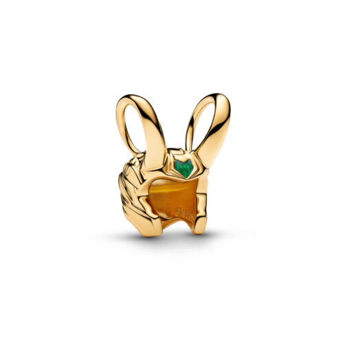 Pandora - Disney Marvel Lokes hjelm charm i 14k forgylling