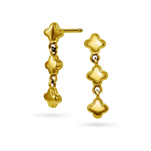 Pan Jewelry Trend - Kløver ørepynt i forgylt 925 sølv