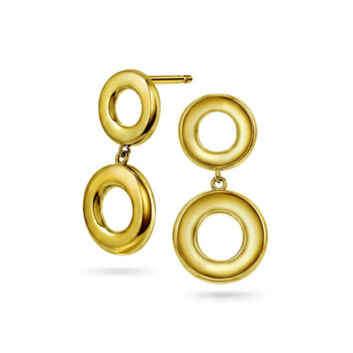 Pan Jewelry Trend - Loop ørepynt i forgylt 925 sølv