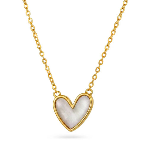 Pan Jewelry Trend - Amor smykke i forgylt 925 sølv med perlemor