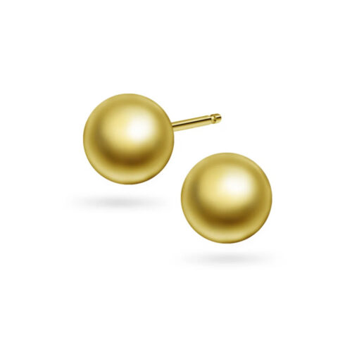 Pan Jewelry Classic - Ørepynt i forgylt 925 sølv, kule 6 mm