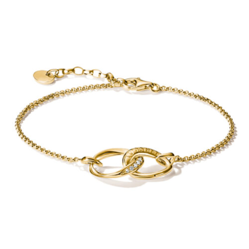 Thomas Sabo - Armbånd Together gullforgylt med zirkonia