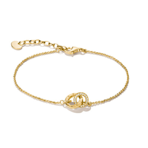Thomas Sabo - Armbånd i gullforgylt, Together, med zirkonia