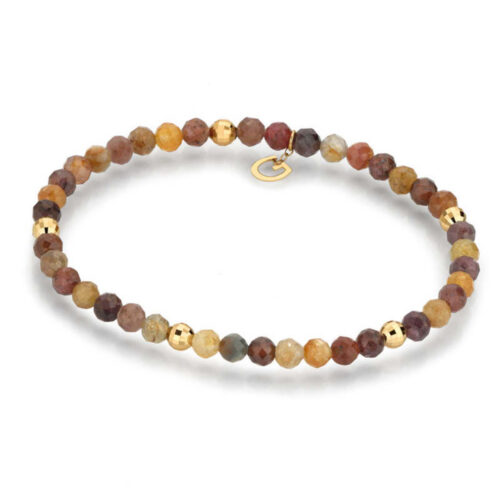 Gellner - Armbånd med safir og gult gull, bruntoner