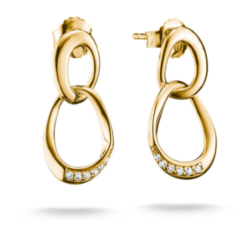 Thomas Sabo - Ørepynt Together med gullforgylling med zirkonia