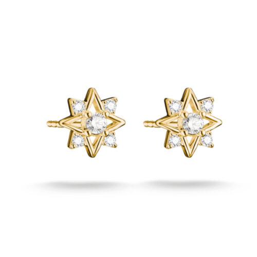 Thomas Sabo - Ørepynt, 18 k forgylt med zirkonia