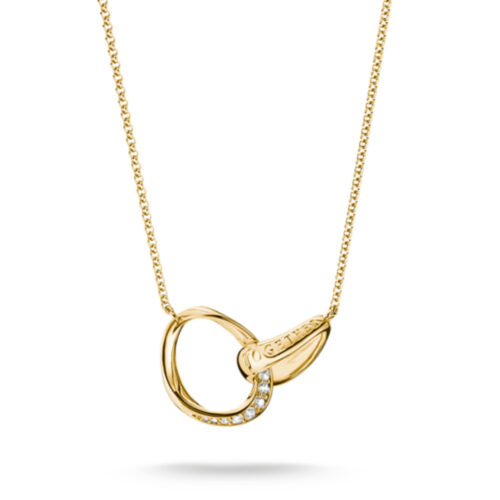 Thomas Sabo - Smykke med sammenflettede ringer i 18k gullforgylling og zirkonia