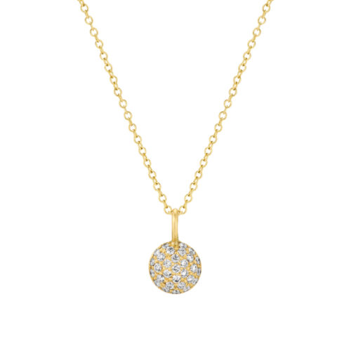 Dulong - Mushroom Beam anheng i 18k gult gull med diamanter