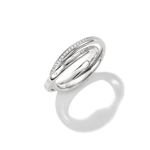Thomas Sabo - Dobbel ring Together i sølv med zirkonia