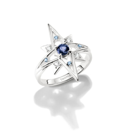 Thomas Sabo - Ring i sølv med blå stener